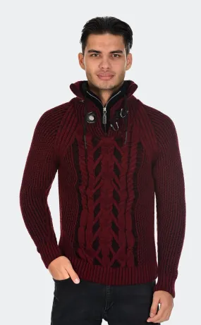 12065-F Burgundy/Black