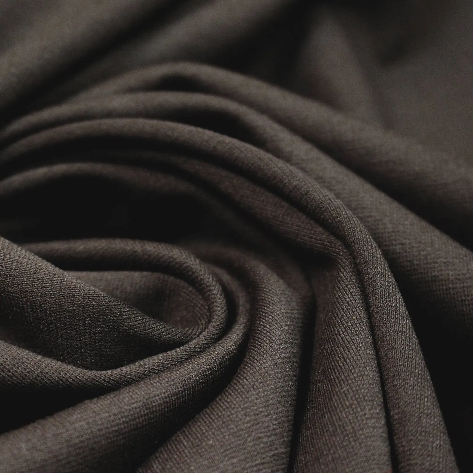 4-way stretch rayon blend ponte - espresso, Oeko-Tex Cert.