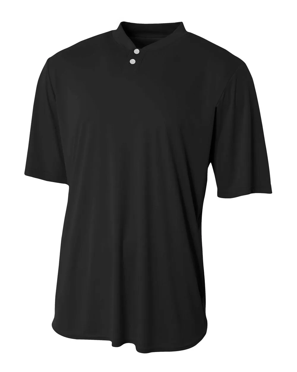 A4 Youth Tek 2-Button Henley