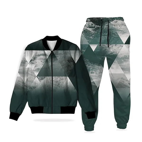 Abstract Design jacket And Jogger Pant Track Suit