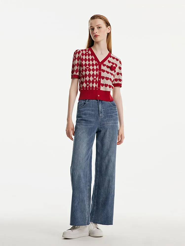 Acetate Cotton Knit Top