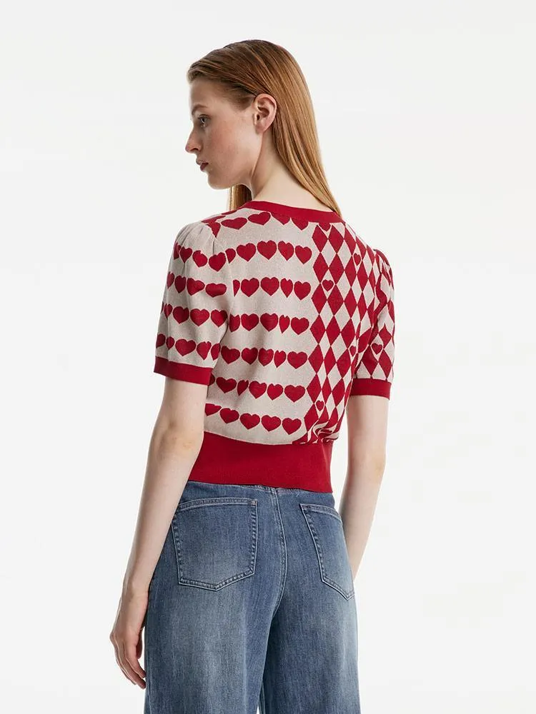 Acetate Cotton Knit Top
