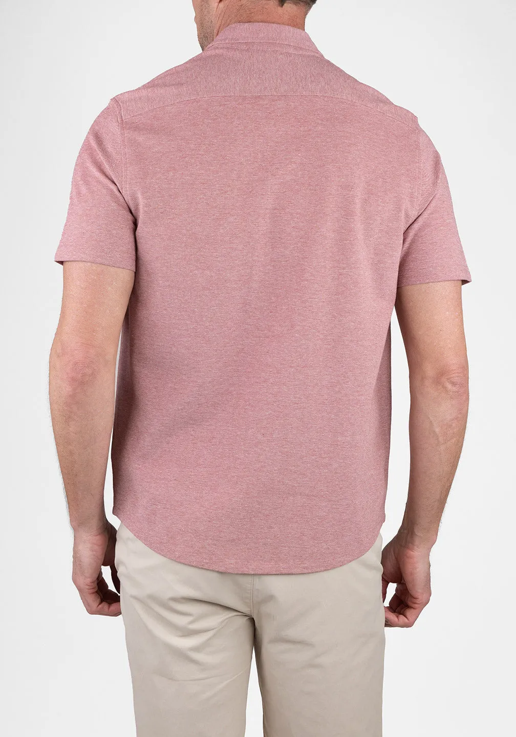 Airotec® Slim-Fit Birdseye Pique Short Sleeve Shirt