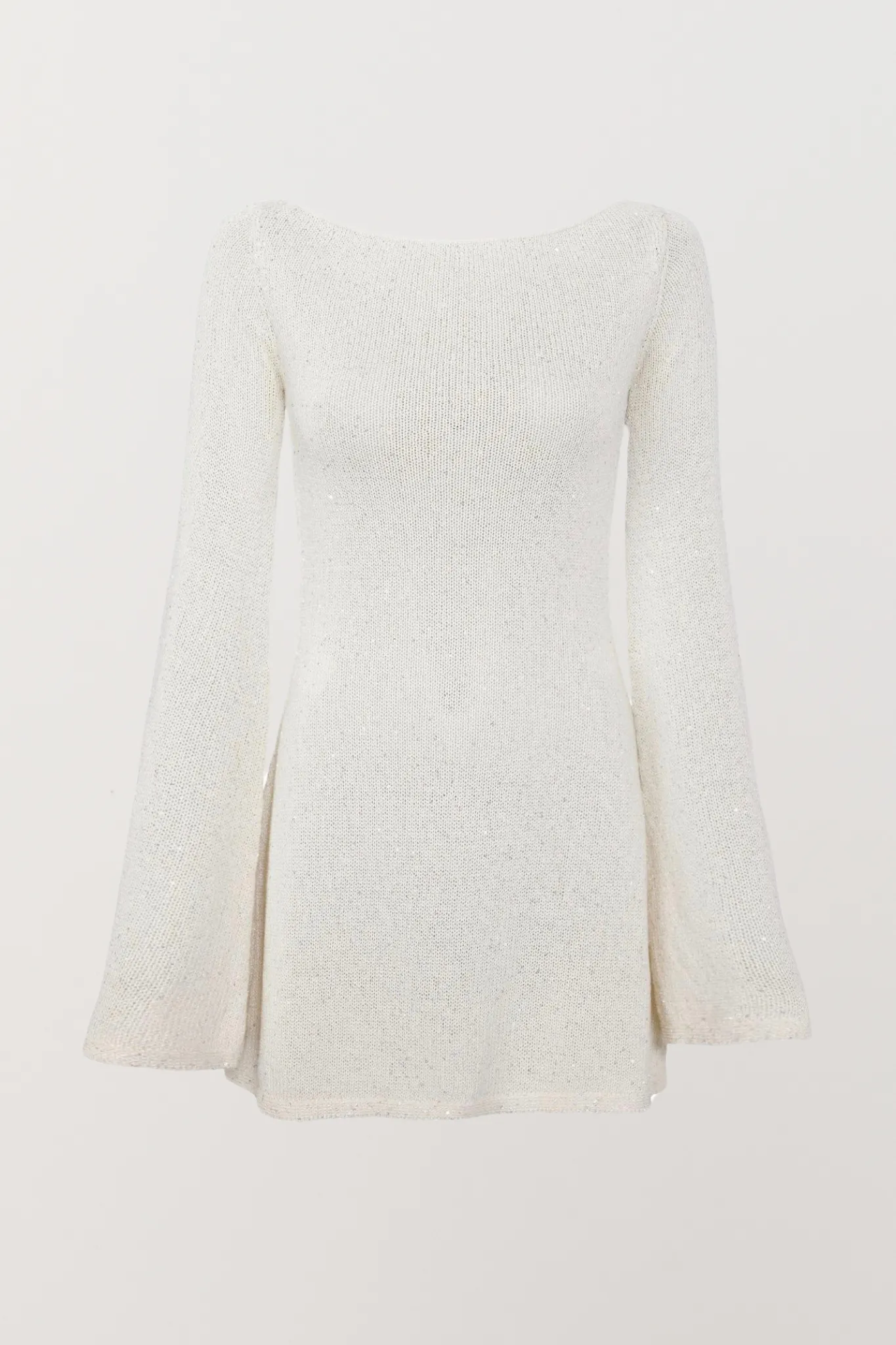 Audette Mini Dress - Ivory Sequin