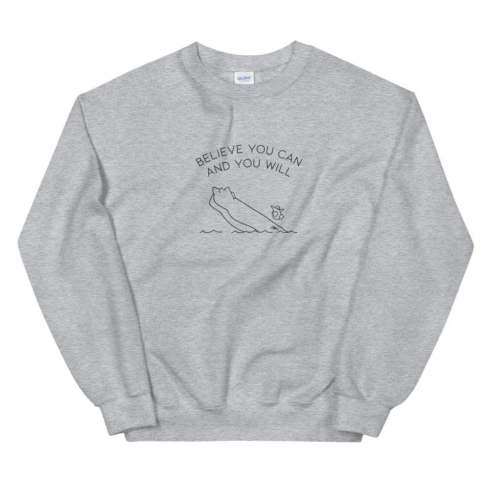 Believe you Can | Unisex Sweatshirt | Club Penguin