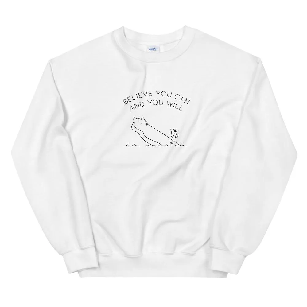 Believe you Can | Unisex Sweatshirt | Club Penguin