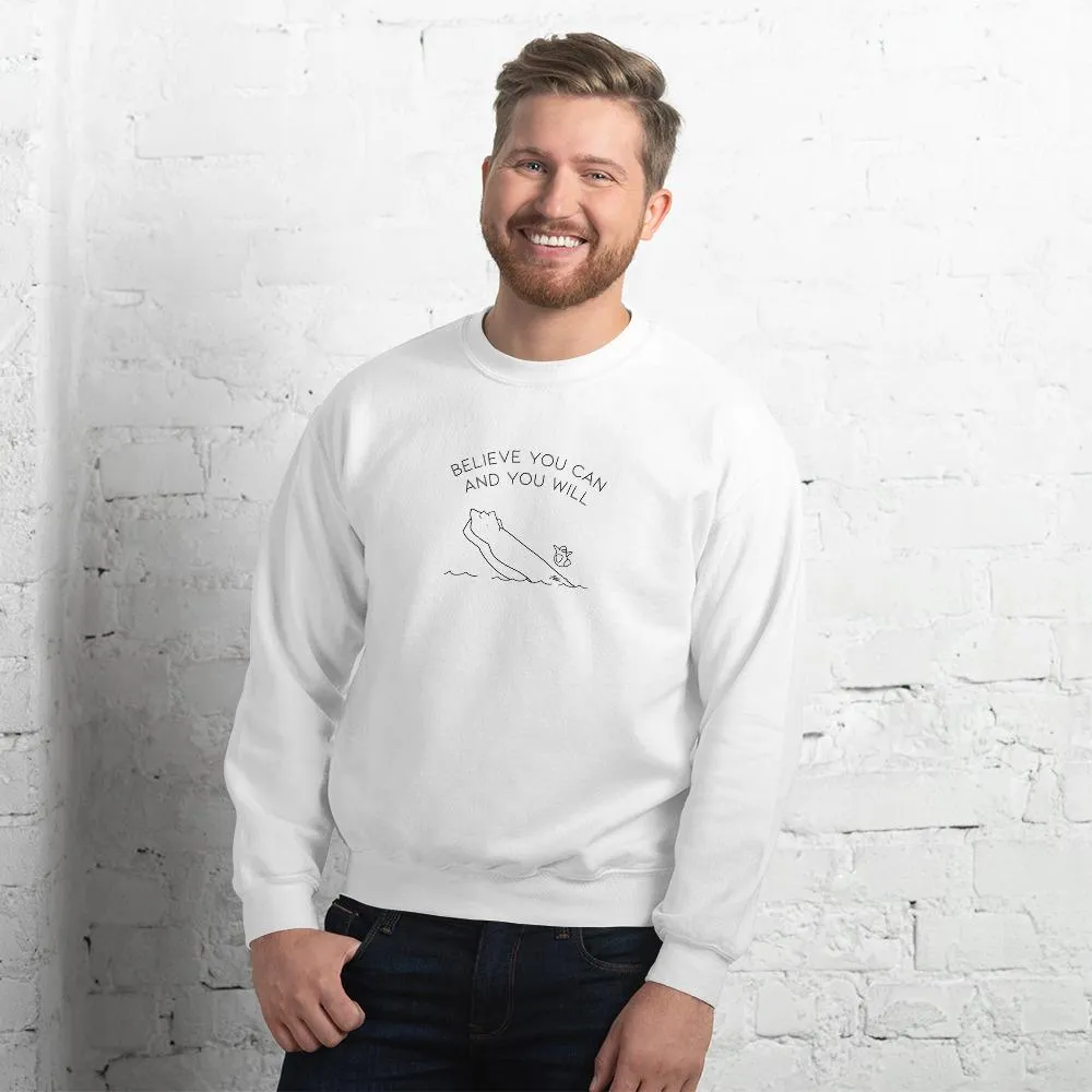 Believe you Can | Unisex Sweatshirt | Club Penguin