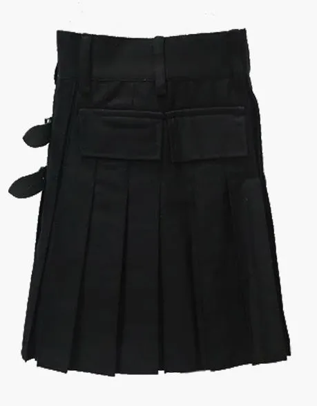 BLACK WOMAN UTILITY KILT