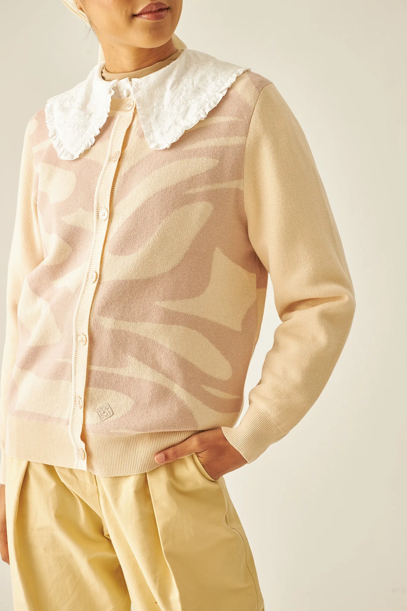BRAZEN Cardigan in Light Oat
