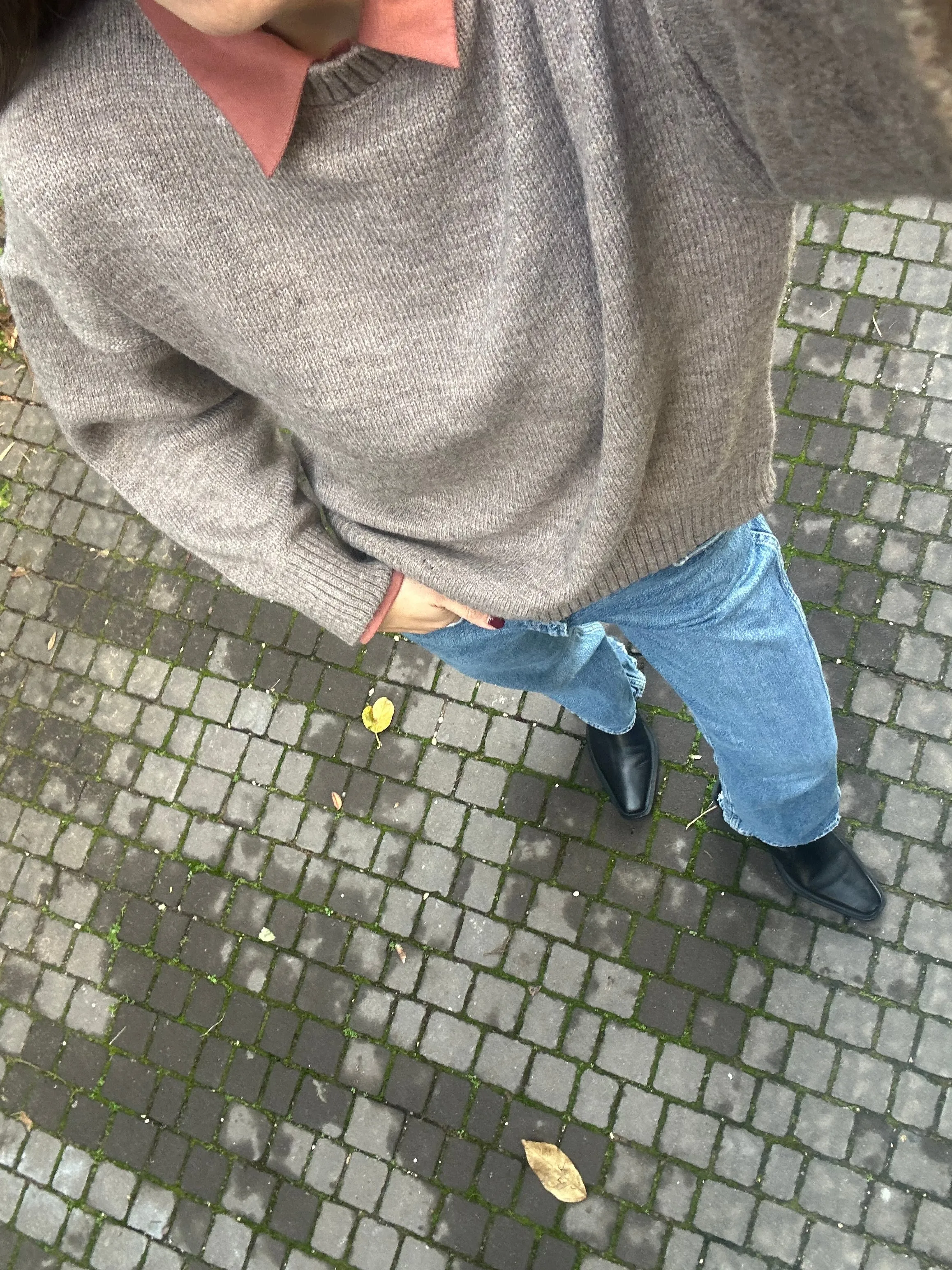 Brown Melange Knit