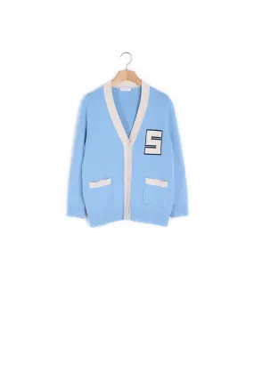 Cardigan en laine esprit collège