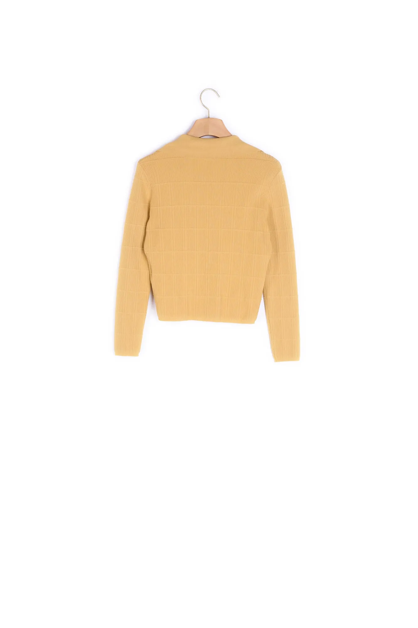 Cardigan en maille à col polo