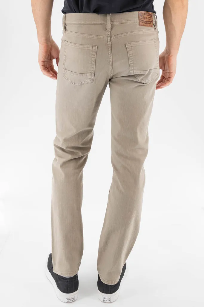 Devil Dog Lincoln Slim Straight Jean In Greyhound