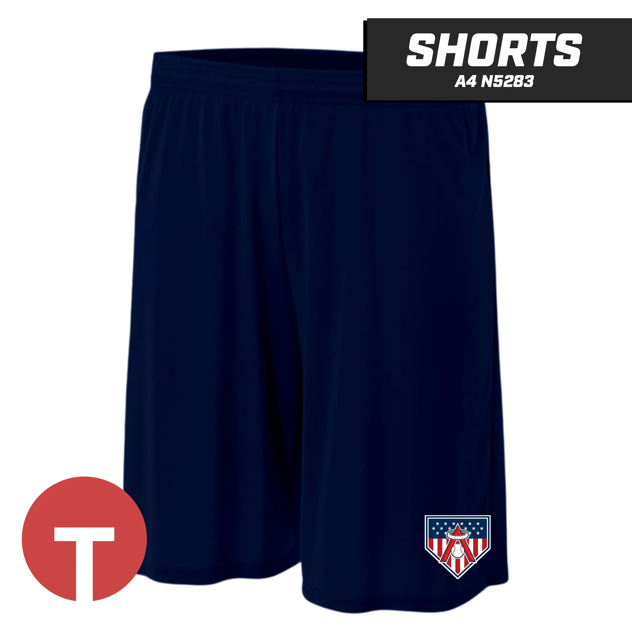 East Cobb Angels - LOGO 2 - Short A4 Apparel N5283