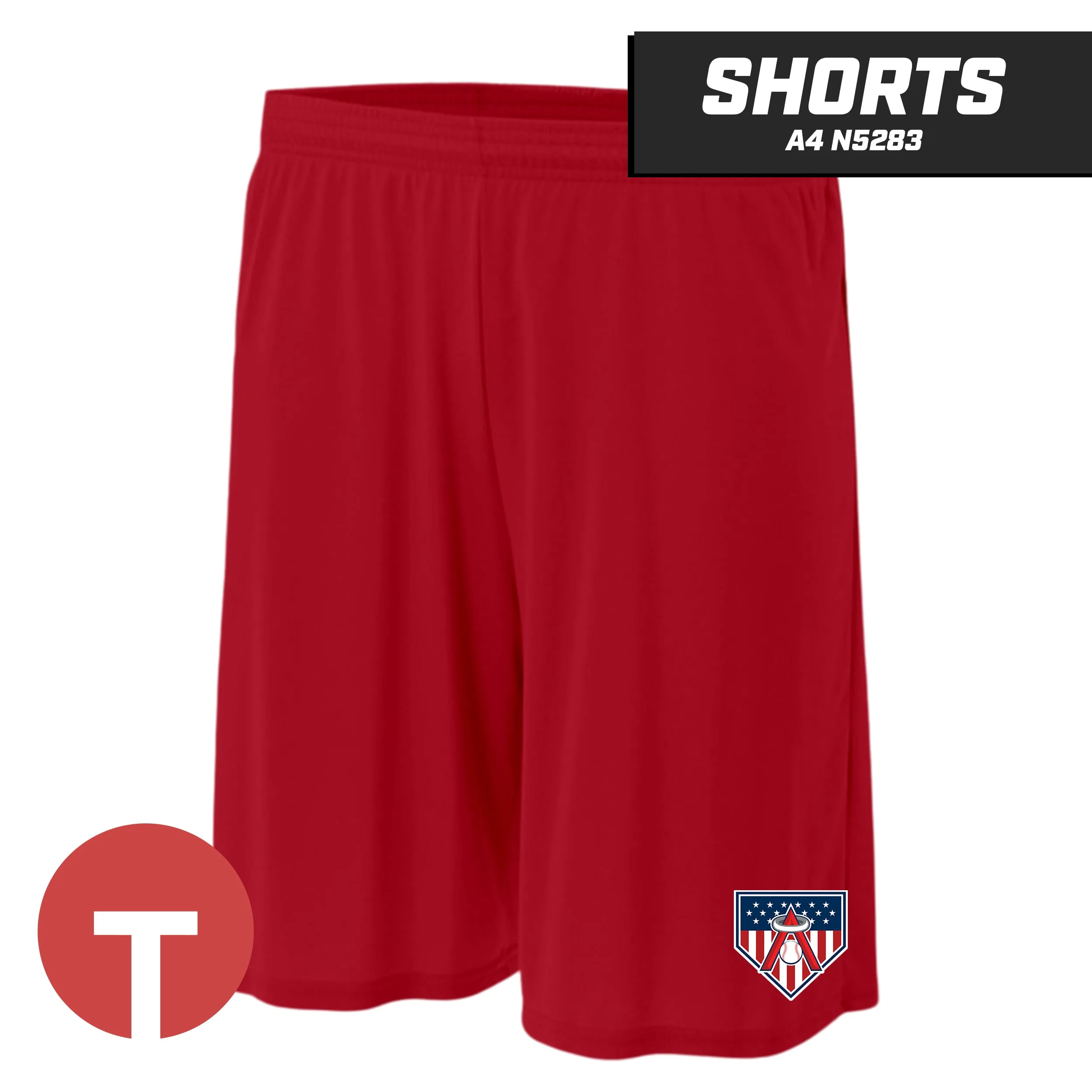 East Cobb Angels - LOGO 2 - Short A4 Apparel N5283