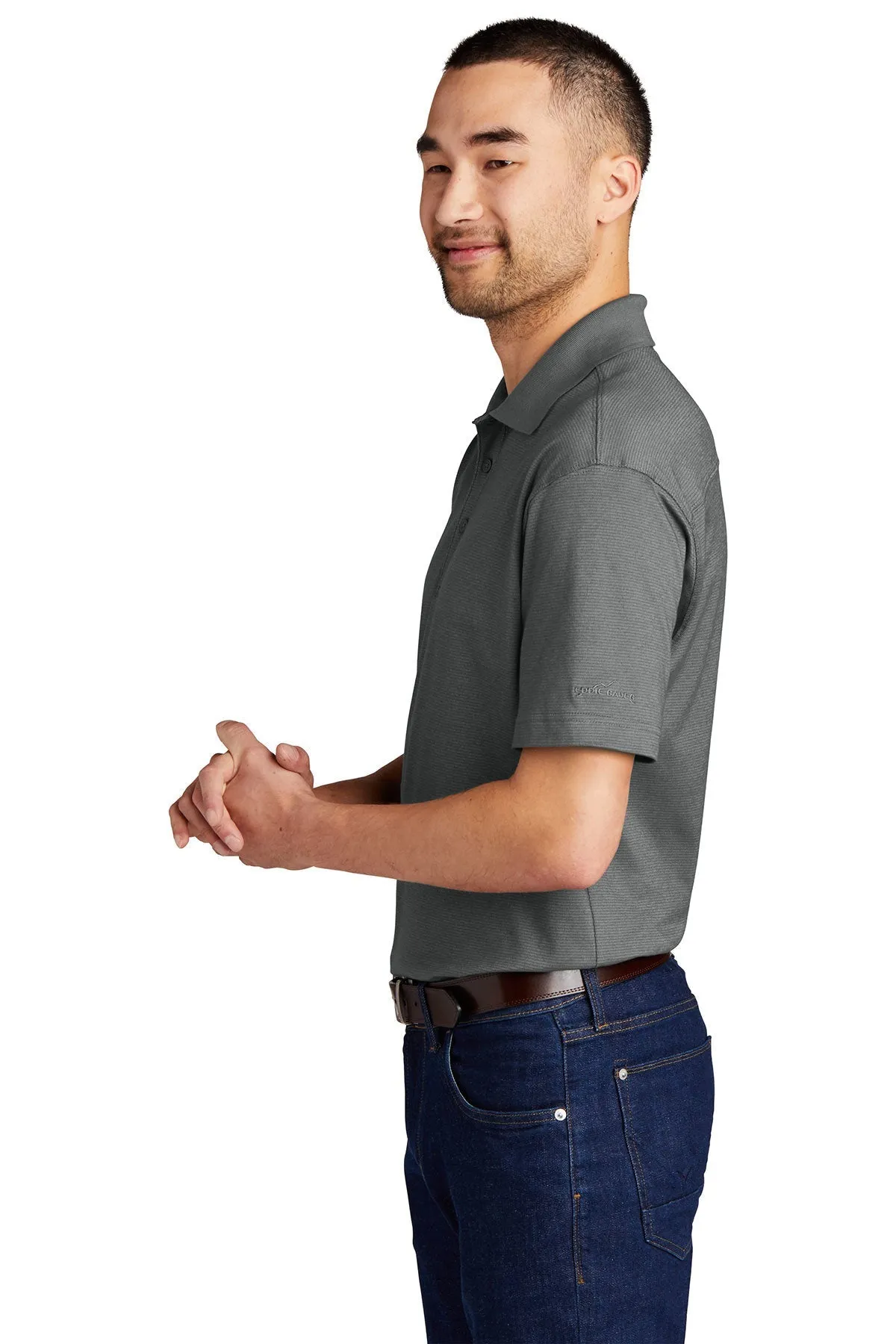 Eddie Bauer Custom Performance Polos, Grey Steel