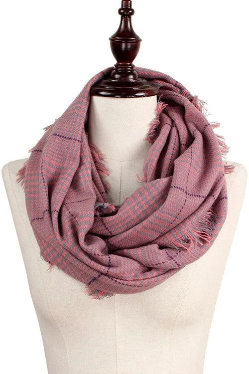 Glen Check Infinity Scarf