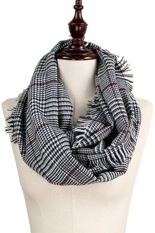 Glen Check Infinity Scarf