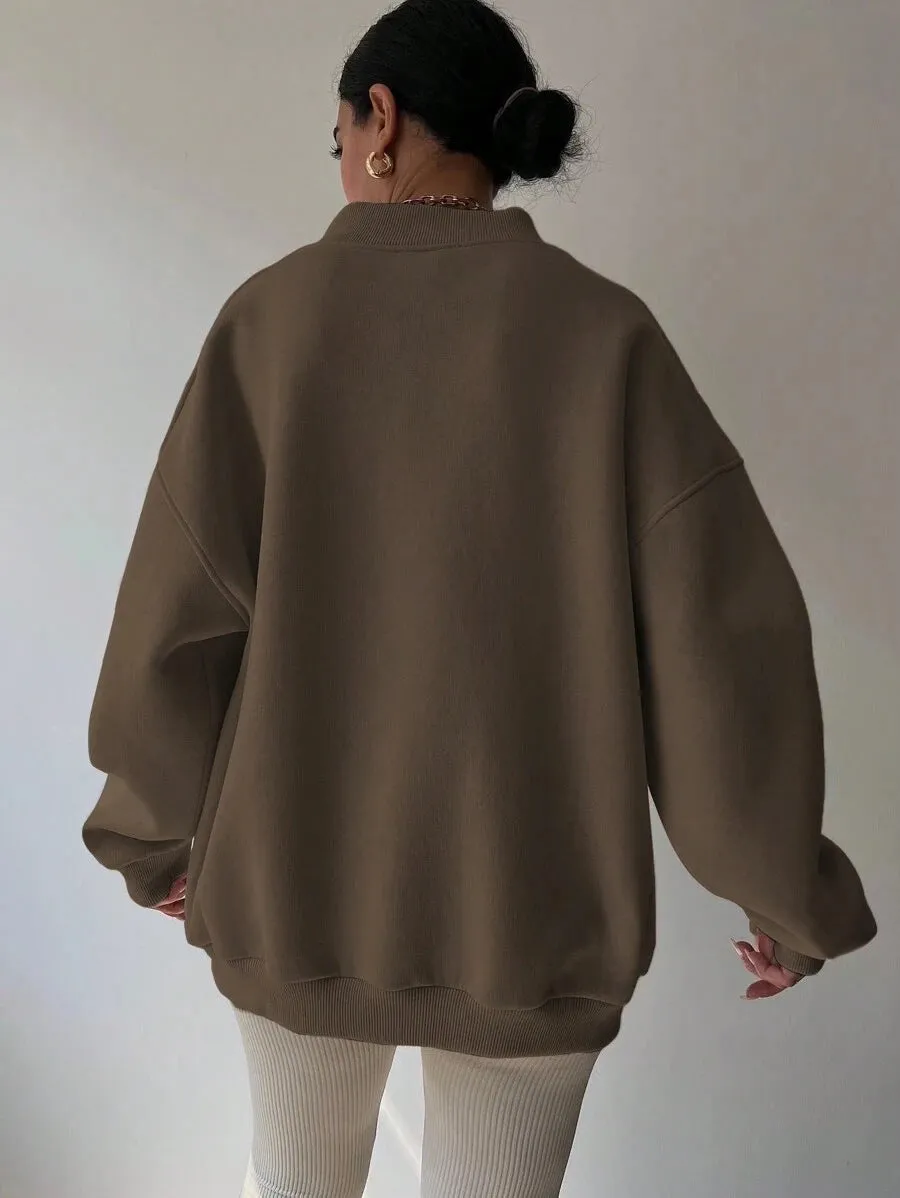 Ivyshape | Casual Long-Sleeve Sweatshirt