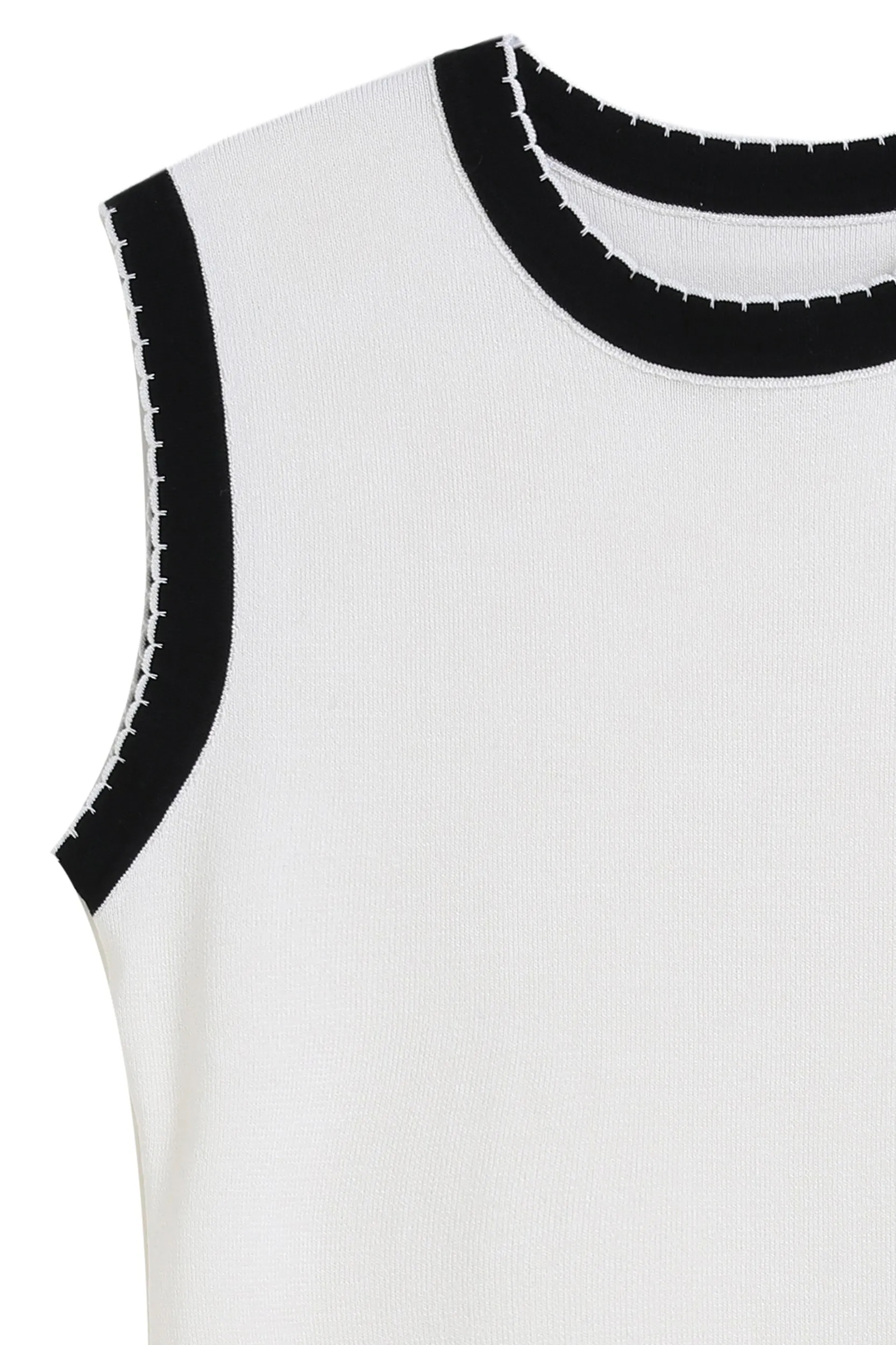 Layla Contrast Trim Stretch Knit Dress