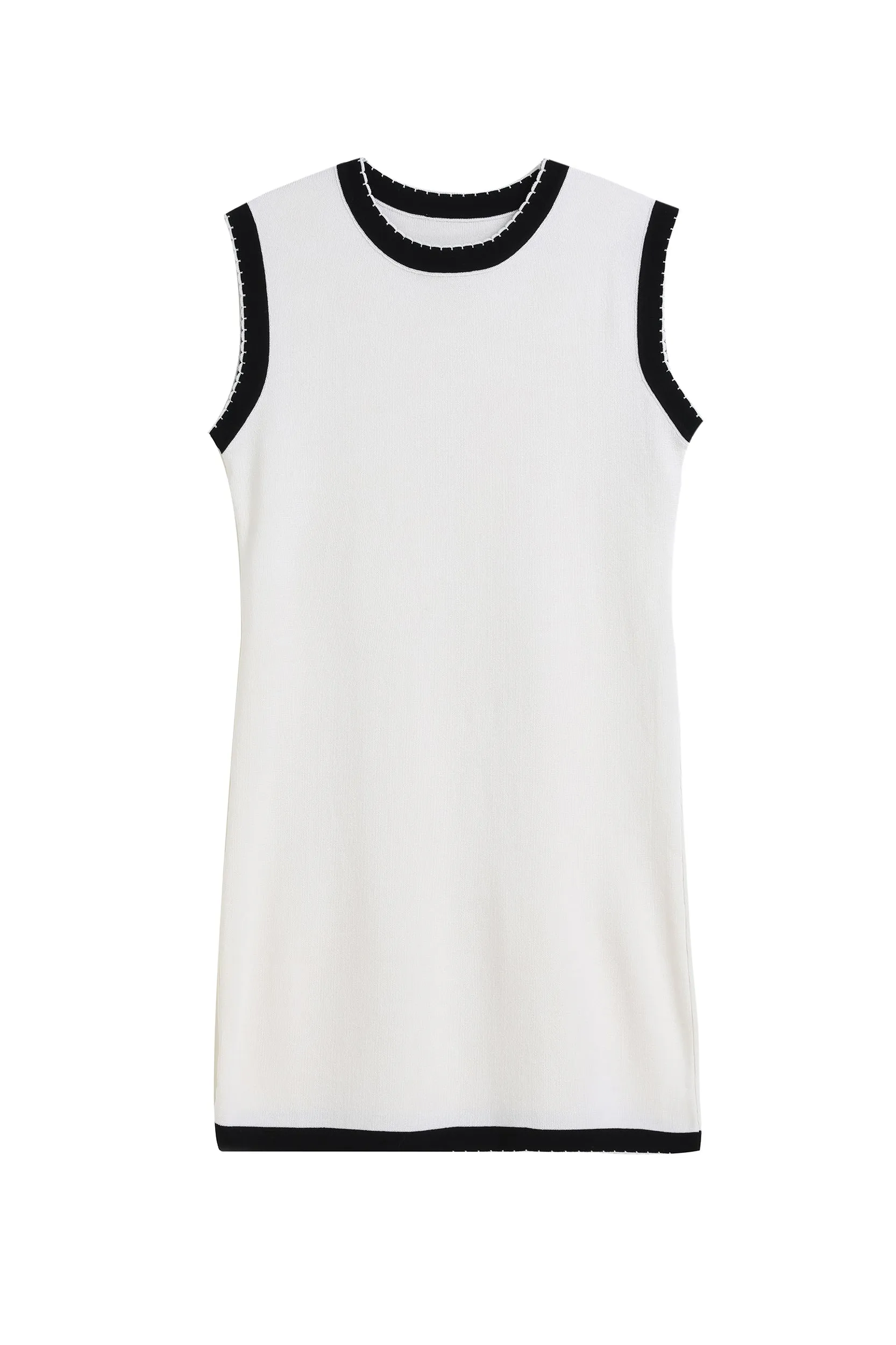 Layla Contrast Trim Stretch Knit Dress