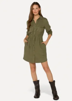 Lois Long Sleeve Utility Style Dress