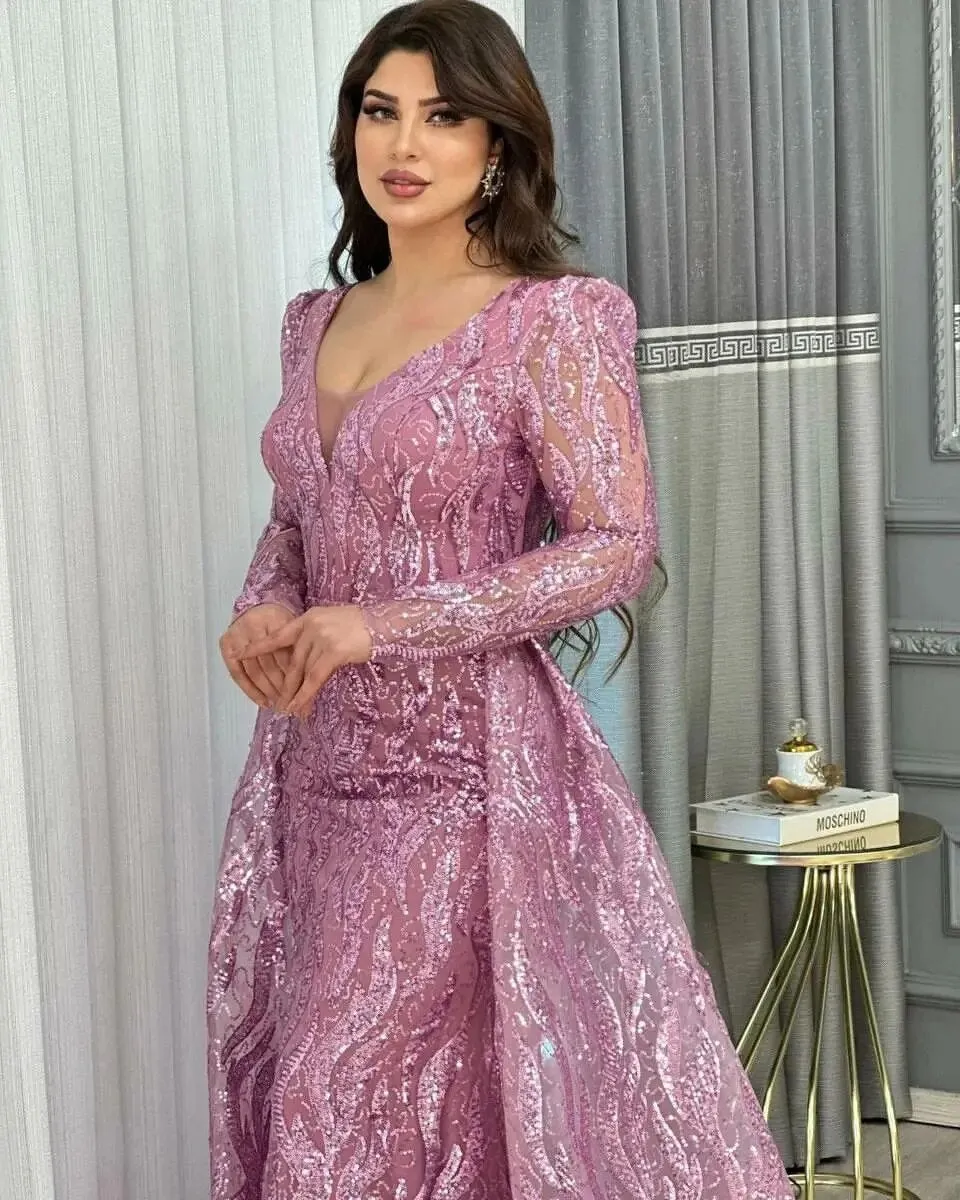Luxury Sparkly Sequins Prom Party Dress