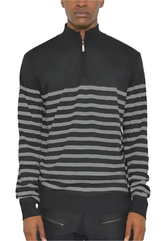 Mens Sweater Quarter Zipper Pullover