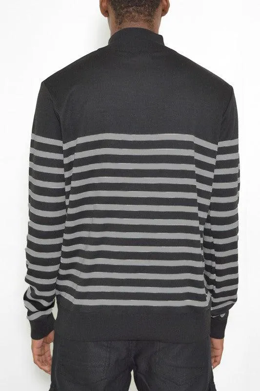 Mens Sweater Quarter Zipper Pullover