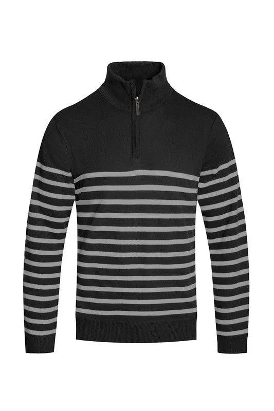 Mens Sweater Quarter Zipper Pullover