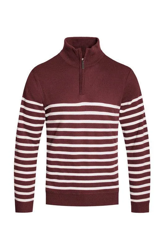 Mens Sweater Quarter Zipper Pullover