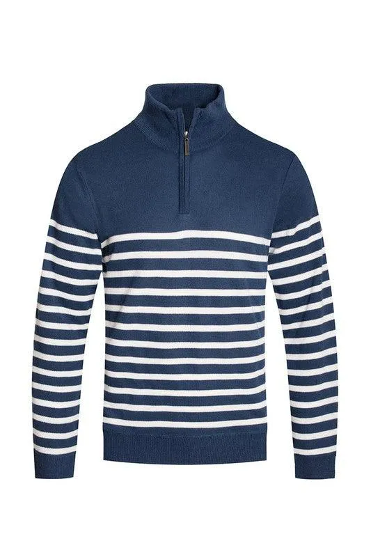 Mens Sweater Quarter Zipper Pullover