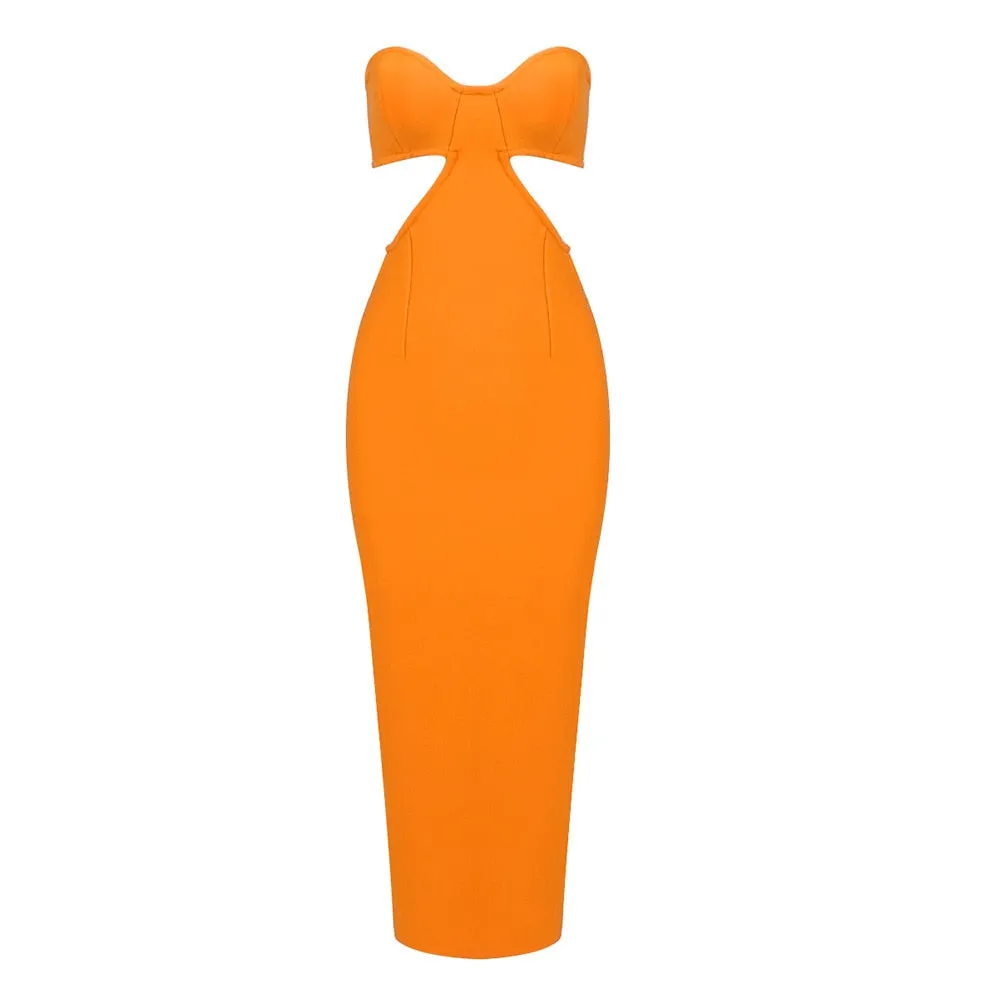 Minimalist Summer Dresses For Women Strapless Sleeveless High Waist Slim Temperament Dress Female Fashion Clothing