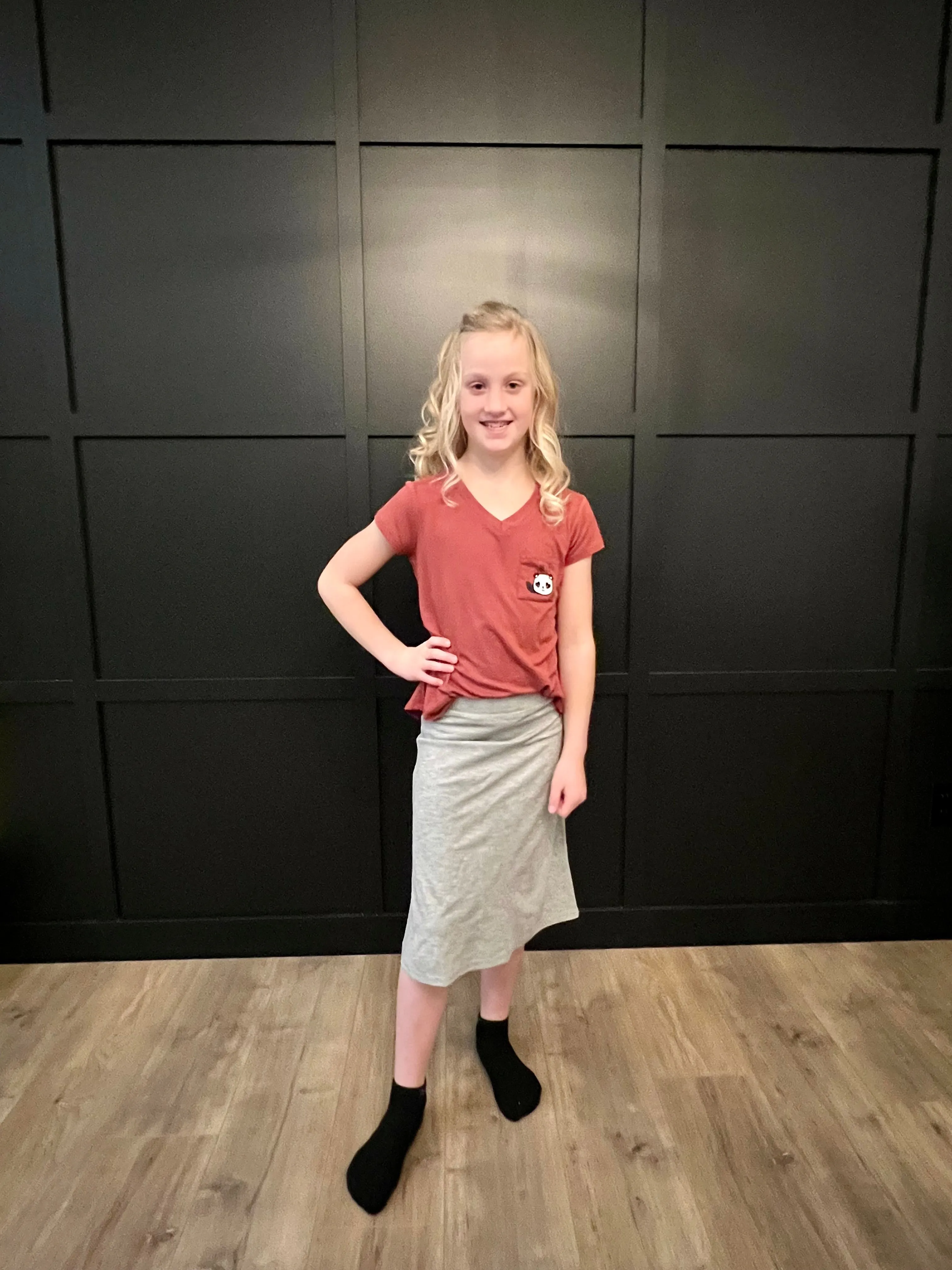 “Nova” Girls Skort in Grey