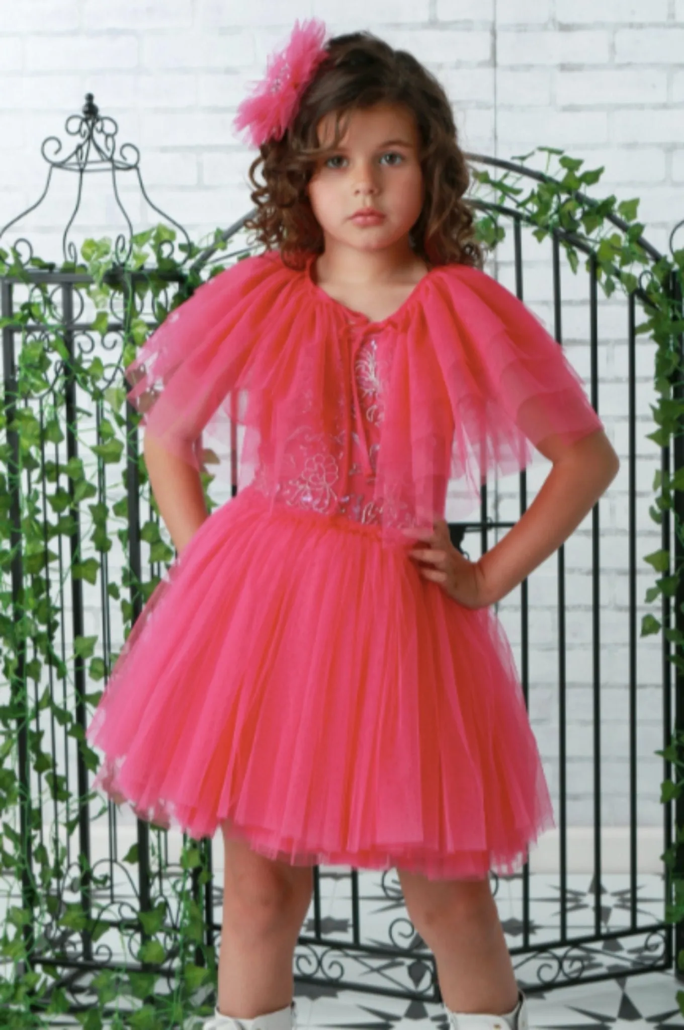 Ooh La La Couture Girls Hot Pink Beverly Tutu Dress