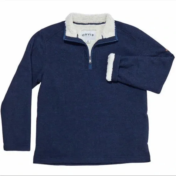 Orvis Sherpa Lined 1/4 Quarter Zip Pullover Fleece