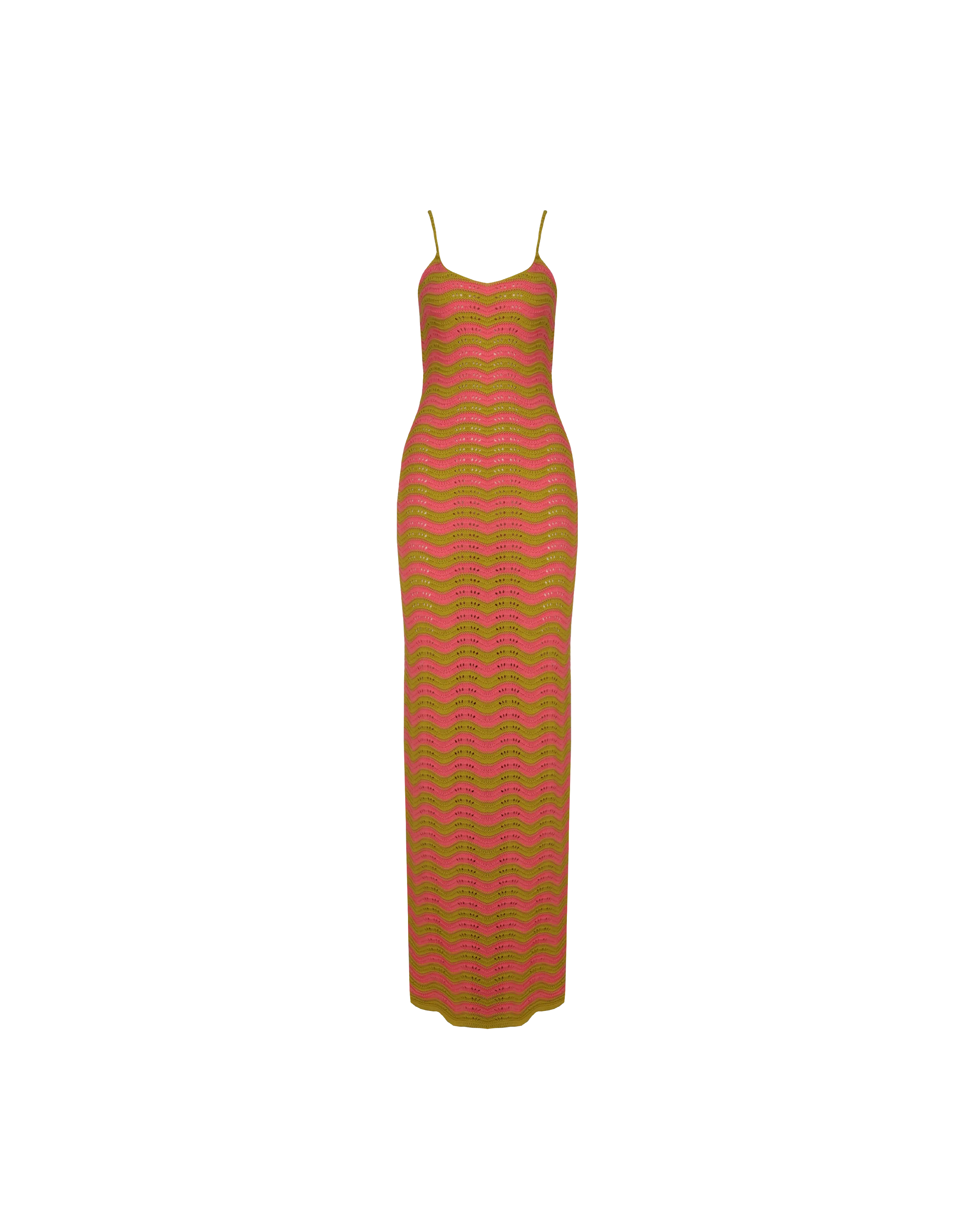 PARADISO MAXI DRESS GRAPEFRUIT GRASS