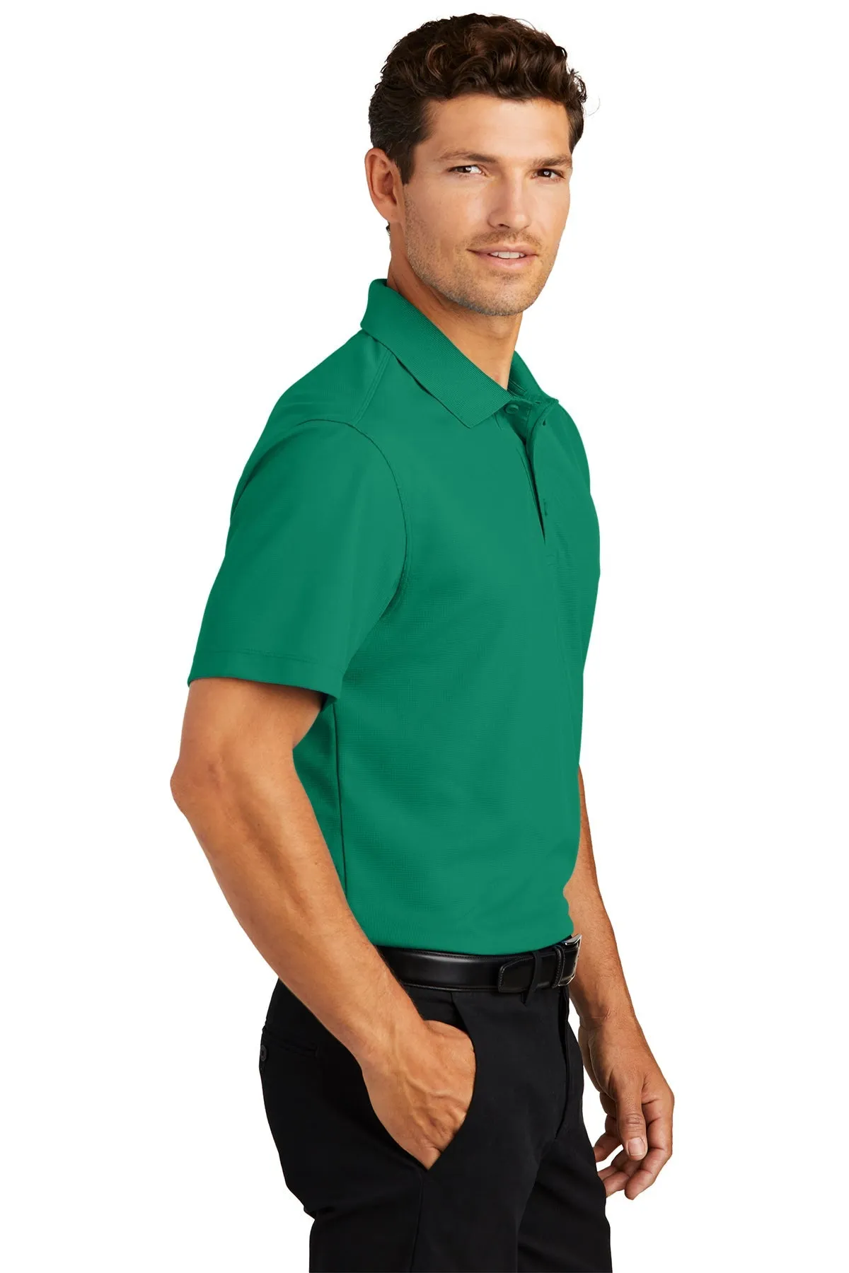 Port Authority Dry Zone Customized Grid Polos, Jewel Green
