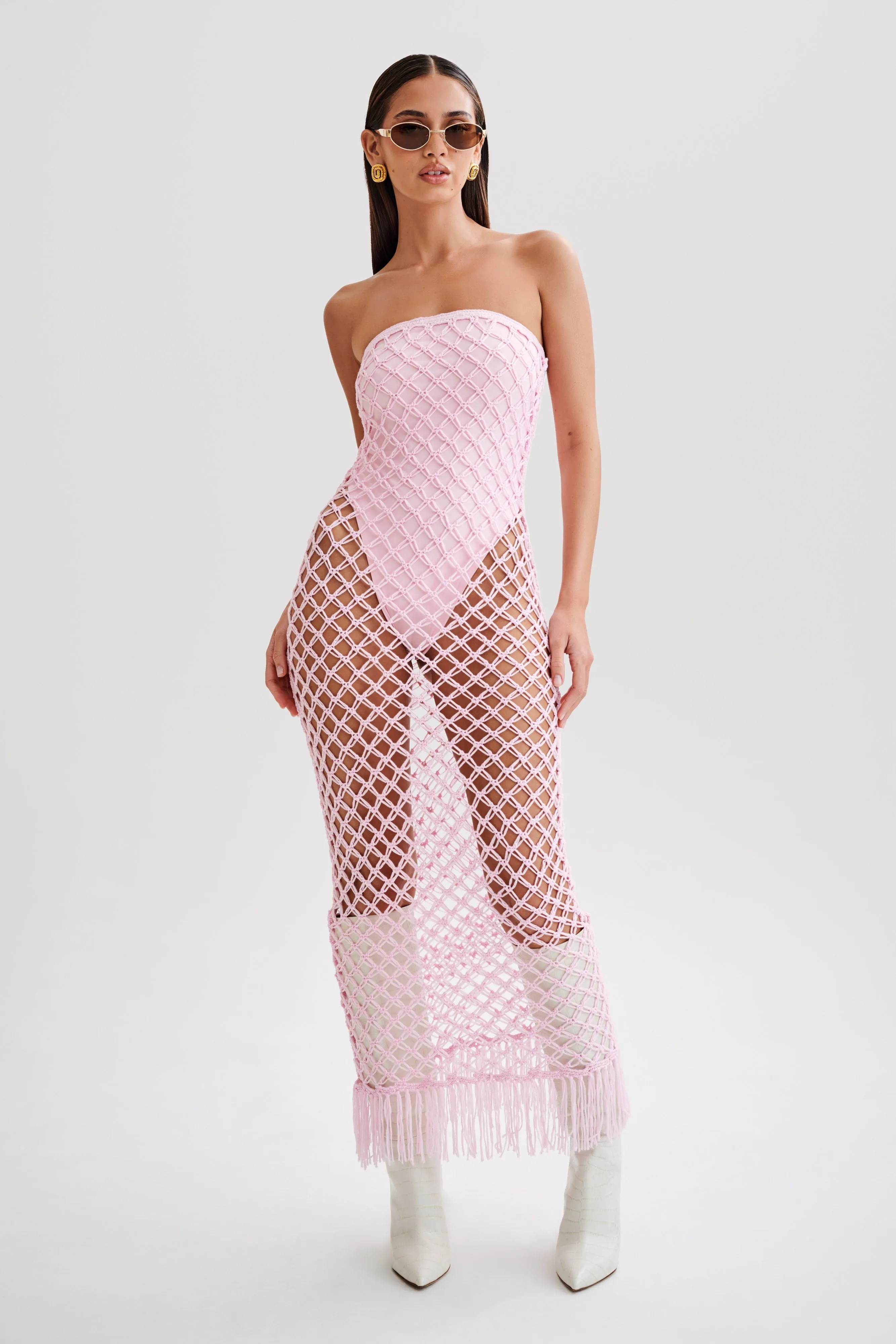 Prudence Knit Midi Dress - Candy Pink