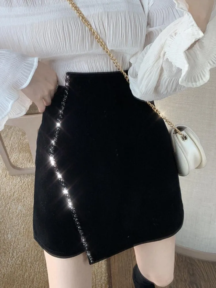 Running Out Of Time Mini Skirt