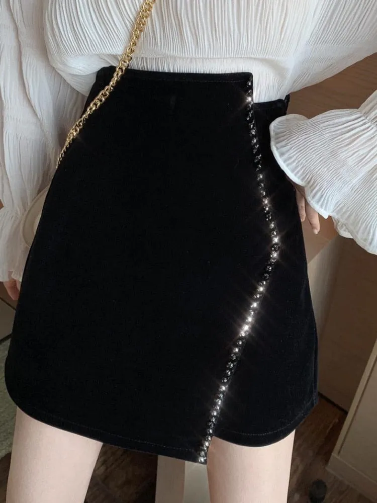 Running Out Of Time Mini Skirt