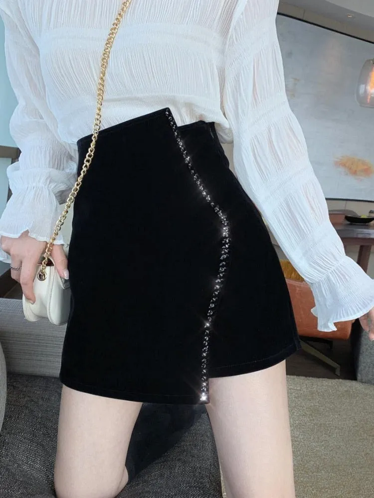 Running Out Of Time Mini Skirt