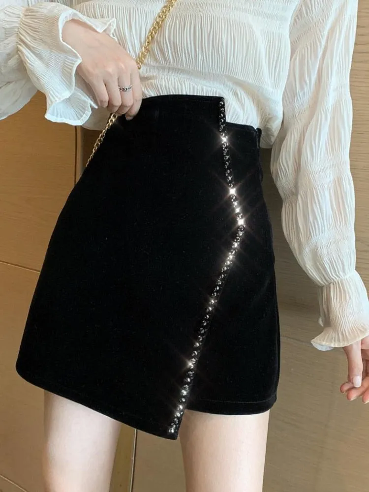 Running Out Of Time Mini Skirt
