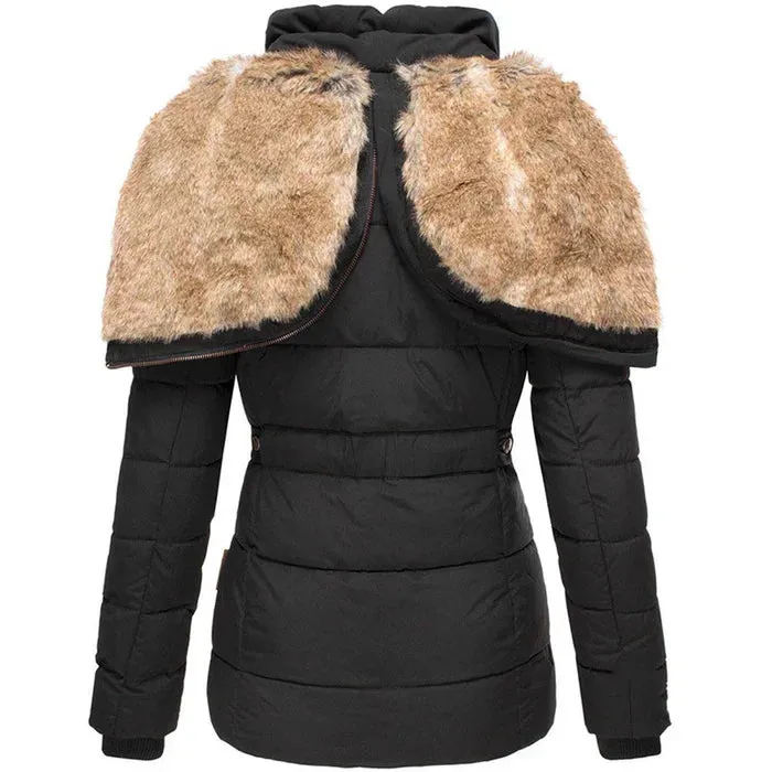 SARAH - WARM WINTER COAT WITH FUR LINING