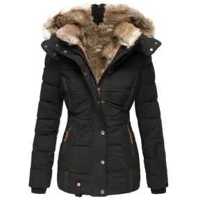 SARAH - WARM WINTER COAT WITH FUR LINING