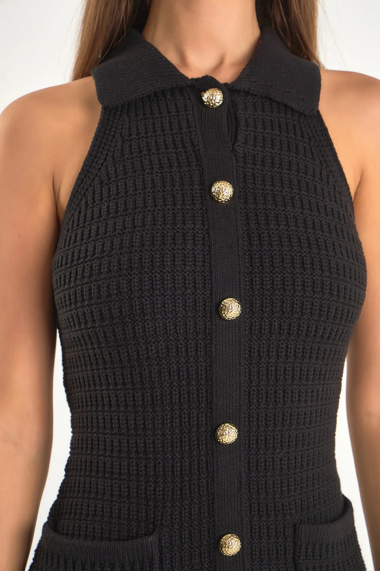 Solene Crochet Knit Dress