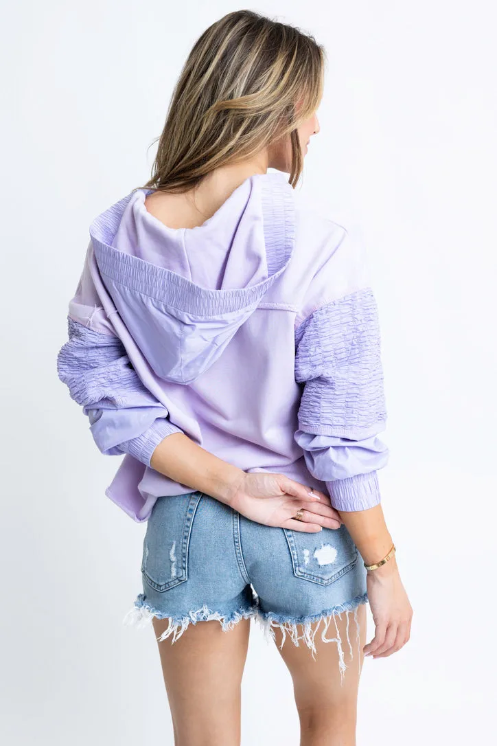 Solid Vneck Knit Novelty Sweatshirt