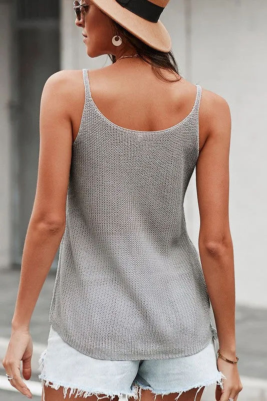 Strappy Casual Knit Top