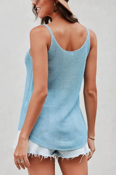 Strappy Casual Knit Top