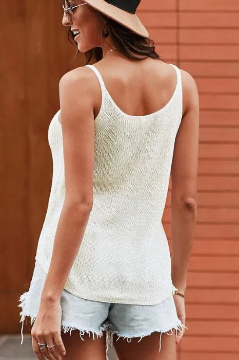 Strappy Casual Knit Top